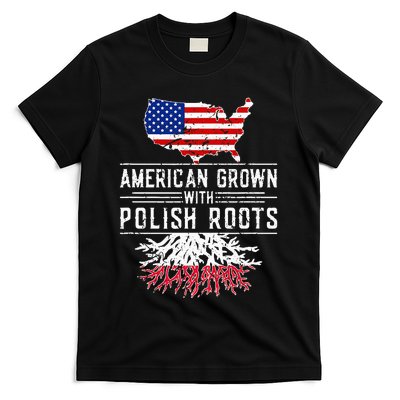 American Grown Polish Roots Pride Poland T-Shirt