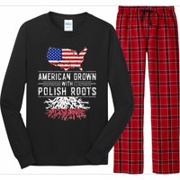 American Grown Polish Roots Pride Poland Long Sleeve Pajama Set