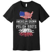 American Grown Polish Roots Pride Poland Premium T-Shirt