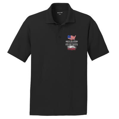 American Grown Polish Roots Pride Poland PosiCharge RacerMesh Polo