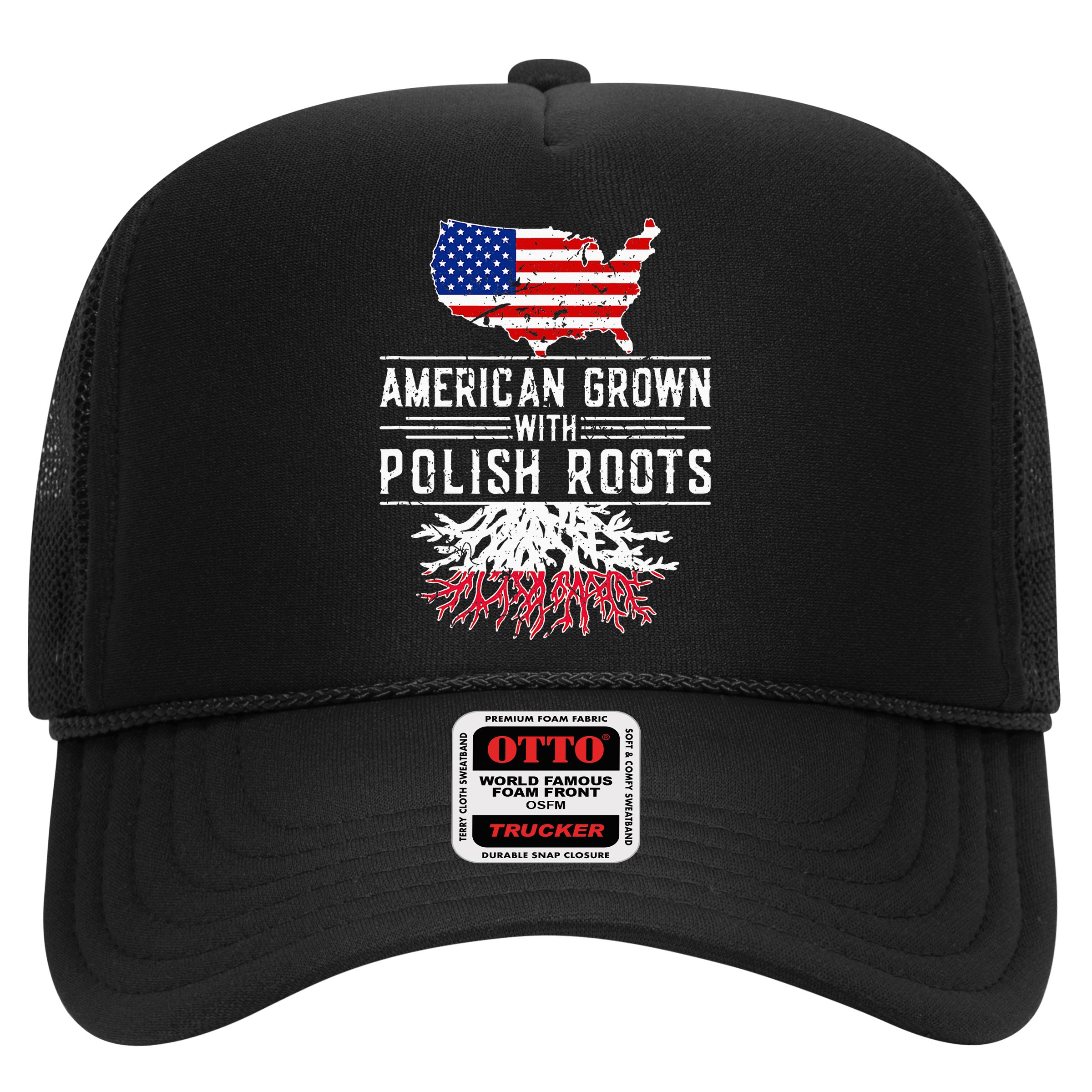 American Grown Polish Roots Pride Poland Hat