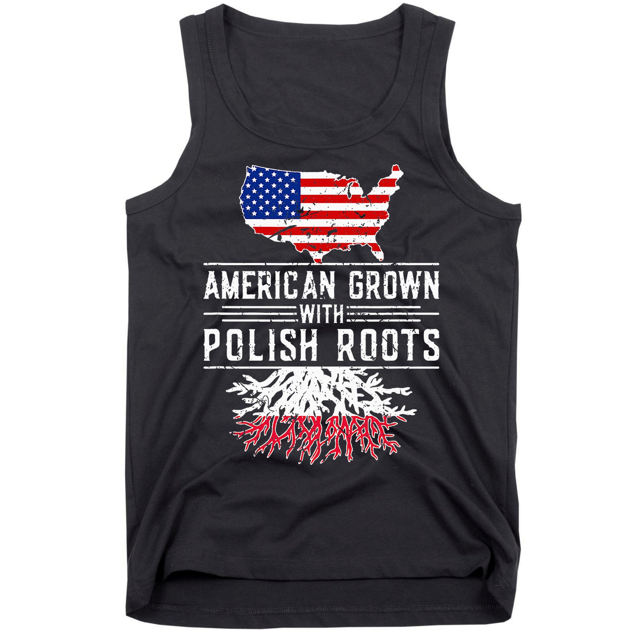 American Grown Polish Roots Pride Poland Tank Top