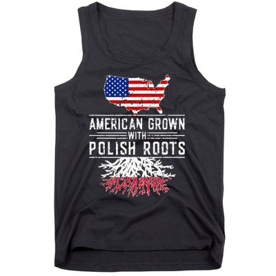 American Grown Polish Roots Pride Poland Tank Top