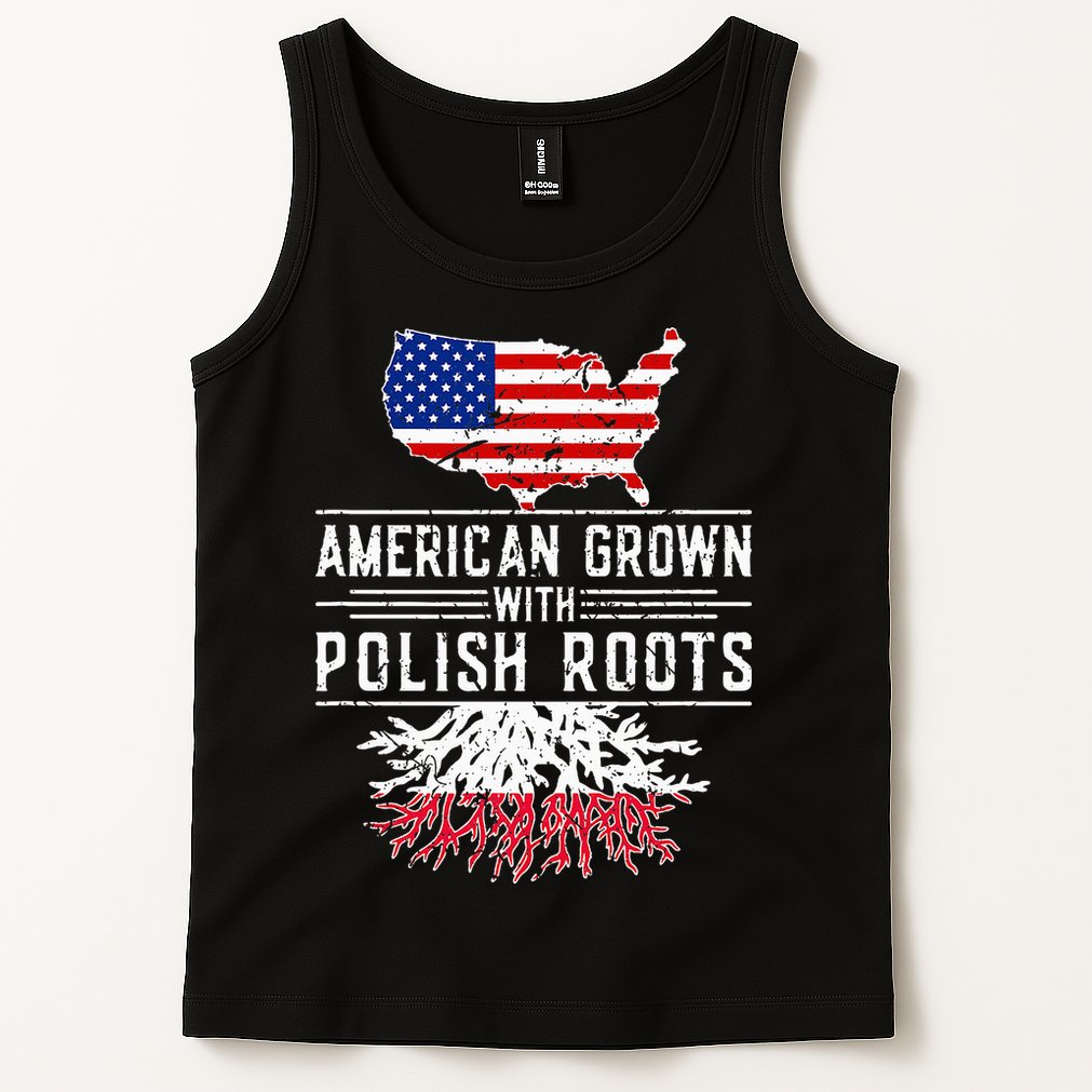 American Grown Polish Roots Pride Poland Tank Top