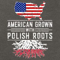 American Grown Polish Roots Pride Poland Cotton Canvas Backpack