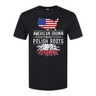 American Grown Polish Roots Pride Poland Softstyle CVC T-Shirt