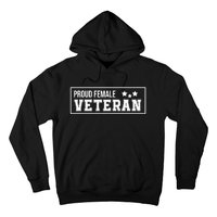 American Girl Proud Female Veteran Strong Hoodie