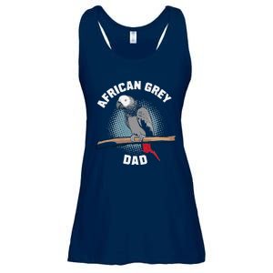 African Grey Parrot Dad Funny Ladies Essential Flowy Tank