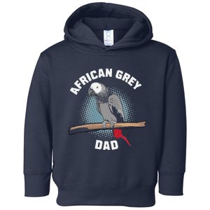 African Grey Parrot Dad Funny Toddler Hoodie