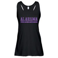 Alabama Gymnastics Purple Vintage Text Ladies Essential Flowy Tank