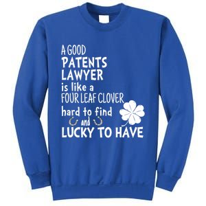 A Good Patents Lawyer Is Like A 4 Leaf Clover St Patricks Gift Sweatshirt