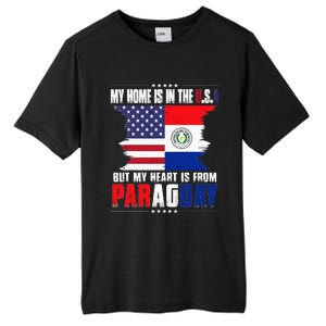 American Grown Patriot Paraguayan American From Paraguay Tall Fusion ChromaSoft Performance T-Shirt