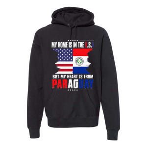 American Grown Patriot Paraguayan American From Paraguay Premium Hoodie