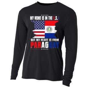 American Grown Patriot Paraguayan American From Paraguay Cooling Performance Long Sleeve Crew