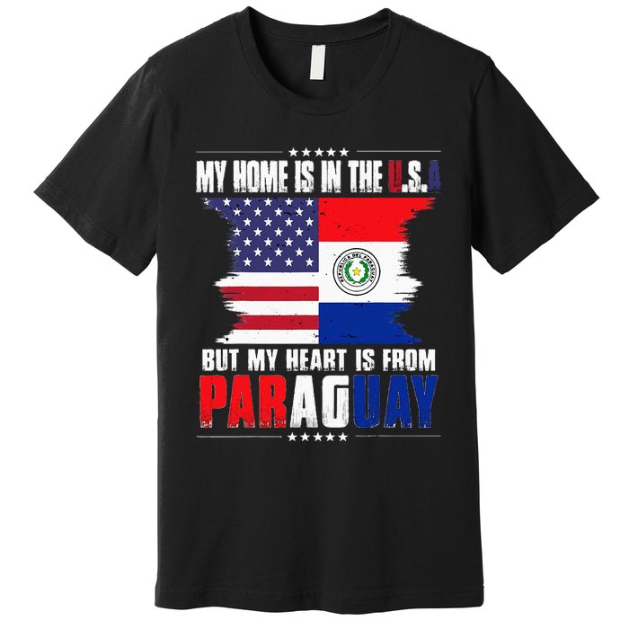 American Grown Patriot Paraguayan American From Paraguay Premium T-Shirt