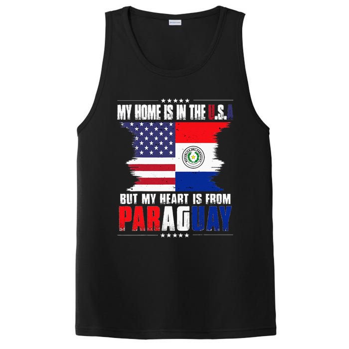 American Grown Patriot Paraguayan American From Paraguay PosiCharge Competitor Tank