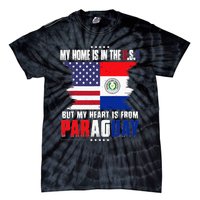 American Grown Patriot Paraguayan American From Paraguay Tie-Dye T-Shirt