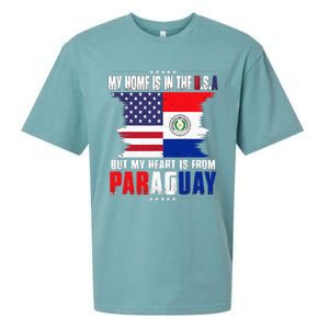 American Grown Patriot Paraguayan American From Paraguay Sueded Cloud Jersey T-Shirt