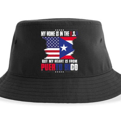 American Grown Puerto Rican American From Puerto Rico Cuba Sustainable Bucket Hat