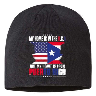 American Grown Puerto Rican American From Puerto Rico Cuba Sustainable Beanie