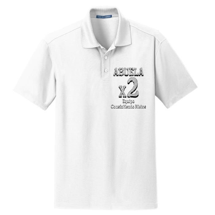 Abuela Grandmother Proud Team Family Dry Zone Grid Polo