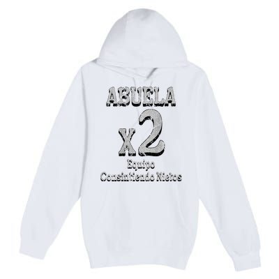 Abuela Grandmother Proud Team Family Premium Pullover Hoodie