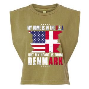 American Grown Patriot Danish American From Denmark Garment-Dyed Women's Muscle Tee