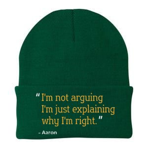 Aaron Gift Quote Funny Birthday Personalized Name Idea Knit Cap Winter Beanie