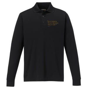 Aaron Gift Quote Funny Birthday Personalized Name Idea Performance Long Sleeve Polo