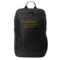 Aaron Gift Quote Funny Birthday Personalized Name Idea City Backpack