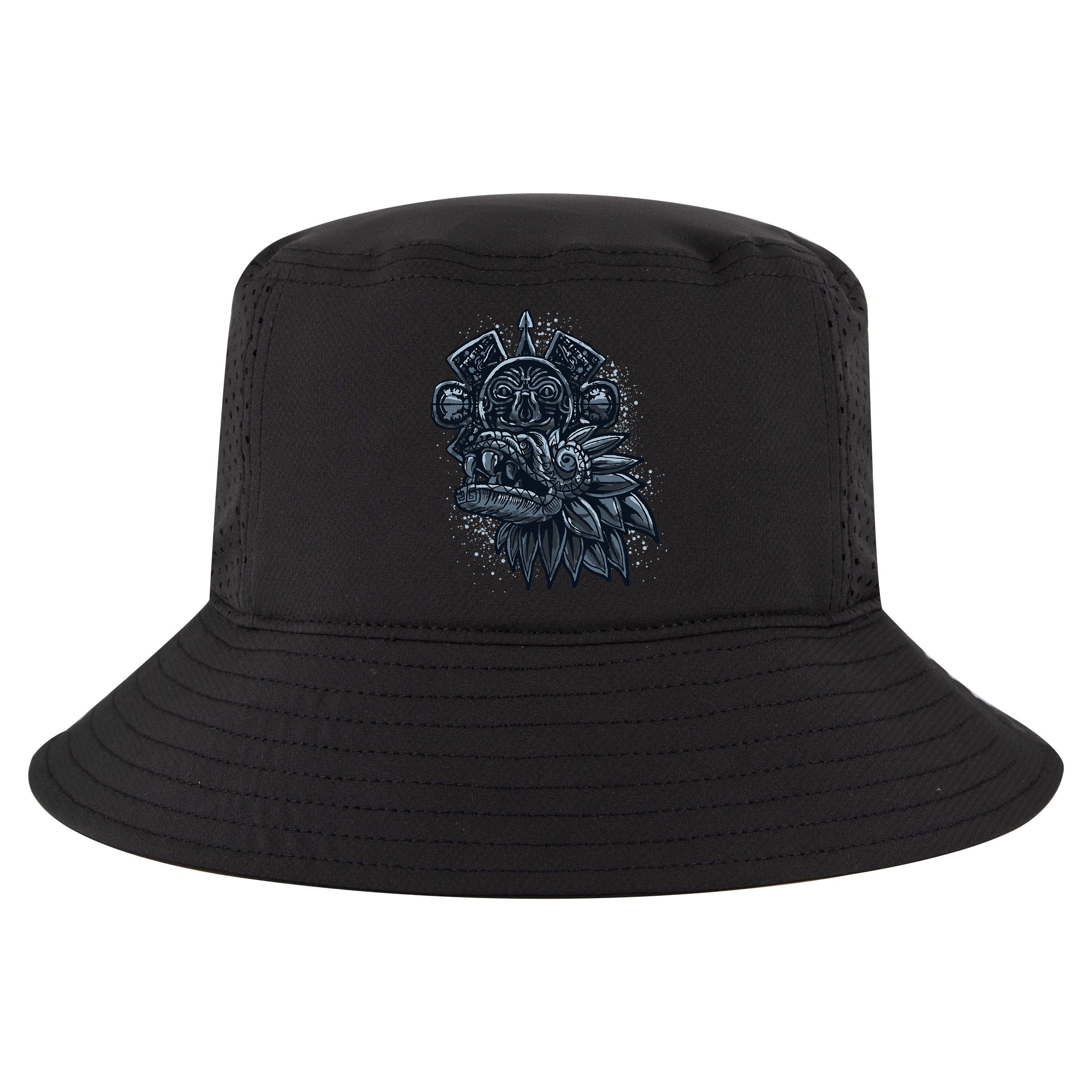 Aztec God Quetzalcoatl Cool Snake Dragon Inca Maya Cool Comfort Performance Bucket Hat