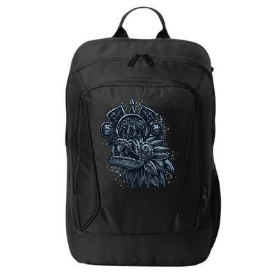 Aztec God Quetzalcoatl Cool Snake Dragon Inca Maya City Backpack