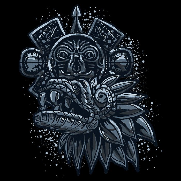Aztec God Quetzalcoatl Cool Snake Dragon Inca Maya Polo