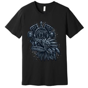 Aztec God Quetzalcoatl Cool Snake Dragon Inca Maya Premium T-Shirt