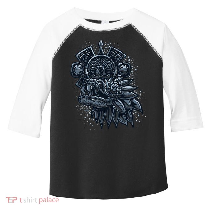 Aztec God Quetzalcoatl Cool Snake Dragon Inca Maya Toddler Fine Jersey T-Shirt
