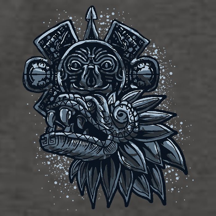 Aztec God Quetzalcoatl Cool Snake Dragon Inca Maya Vector Backpack