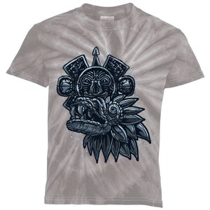 Aztec God Quetzalcoatl Cool Snake Dragon Inca Maya Kids Tie-Dye T-Shirt