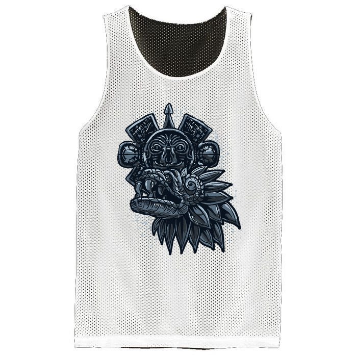 Aztec God Quetzalcoatl Cool Snake Dragon Inca Maya Mesh Reversible Basketball Jersey Tank