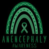 Anencephaly Green Rainbow Ribbon Awareness Month Gift Backpack