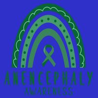 Anencephaly Green Rainbow Ribbon Awareness Month Gift Women's V-Neck T-Shirt