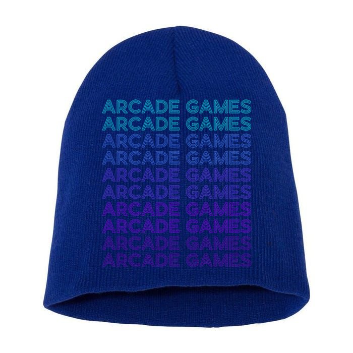 Arcade Games Retro Gaming Retro Vintage Funny Gift Short Acrylic Beanie