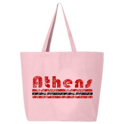 Athens Georgia Retro Three Stripe Weathered 25L Jumbo Tote
