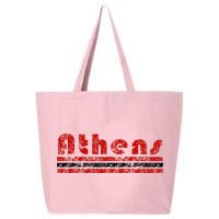 Athens Georgia Retro Three Stripe Weathered 25L Jumbo Tote