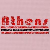 Athens Georgia Retro Three Stripe Weathered 25L Jumbo Tote