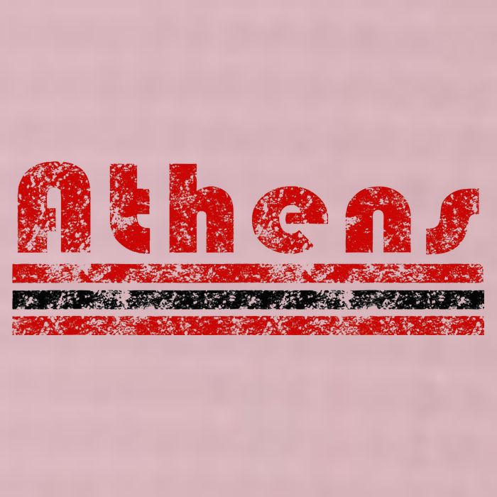 Athens Georgia Retro Three Stripe Weathered 25L Jumbo Tote