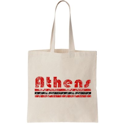 Athens Georgia Retro Three Stripe Weathered Bag