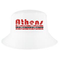 Athens Georgia Retro Three Stripe Weathered Cool Comfort Performance Bucket Hat