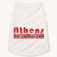 Athens Georgia Retro Three Stripe Weathered Doggie Tank
