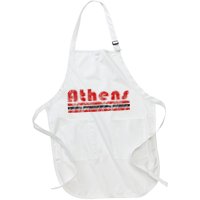 Athens Georgia Retro Three Stripe Weathered Apron