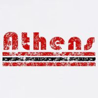 Athens Georgia Retro Three Stripe Weathered Sweatshirt